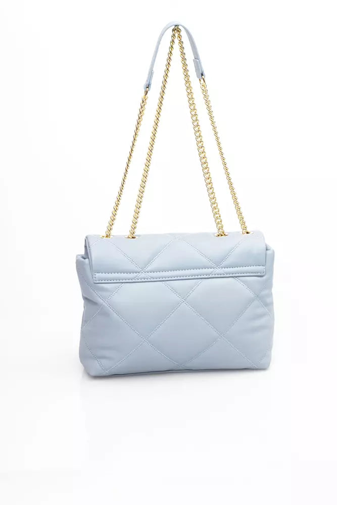 Baldinini Trend Elegant Light Blue Shoulder Flap Bag