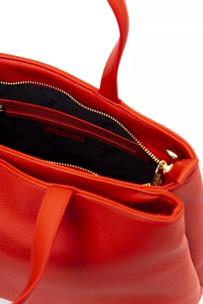 Baldinini Trend Elegant Red Shoulder Bag with Golden Accents