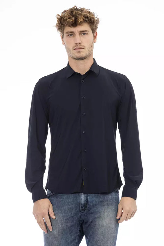 Distretto12 Sleek Sapphire Slim Men's Shirt