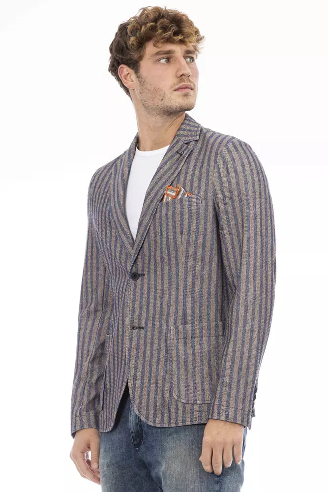 Distretto12 Classic Blue Fabric Jacket