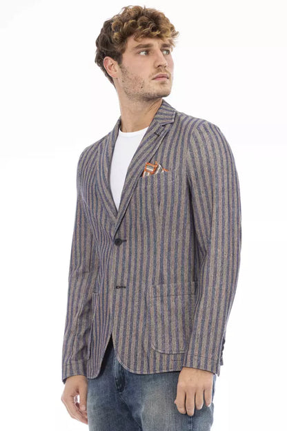 Distretto12 Classic Blue Fabric Jacket