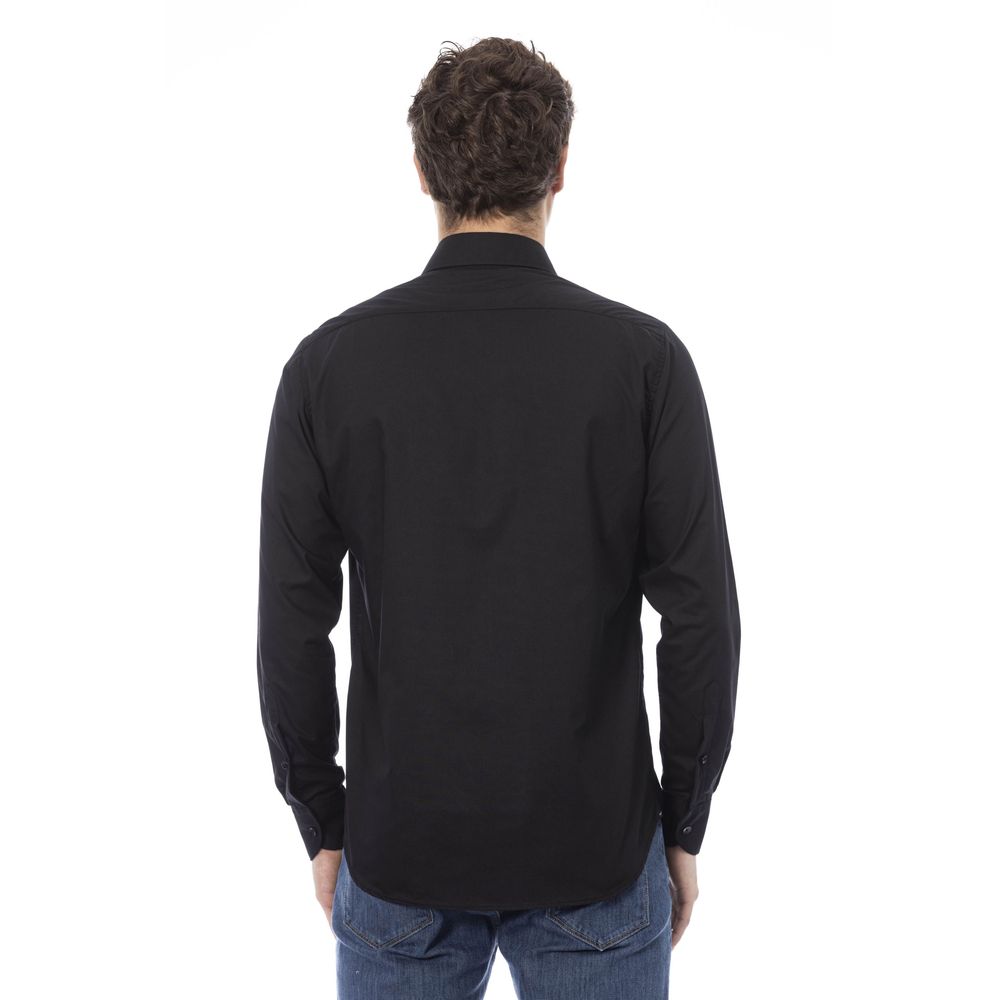 Baldinini Trend Elegant Italian Black Cotton Shirt