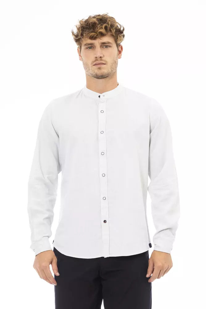 Baldinini Trend Elegant Mandarin Collar Men's Shirt