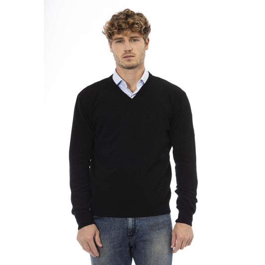 Sergio Tacchini Elegant V-Neck Wool Sweater