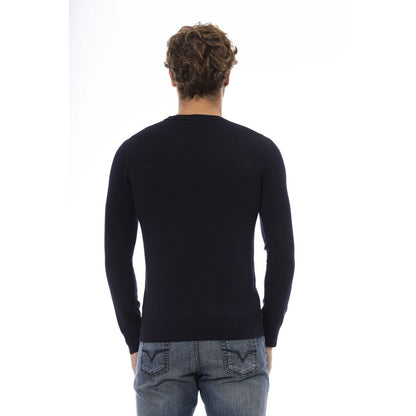 Baldinini Trend Elegant Crew Neck Wool-Blend Sweater