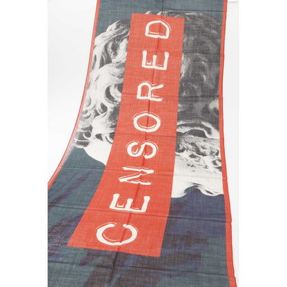 Trussardi Multicolor Wool Blend Printed Scarf