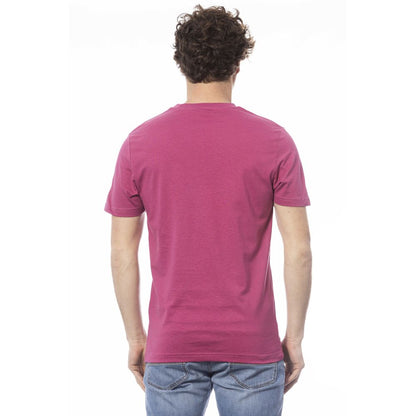 Invicta Purple Cotton Crew Neck Tee