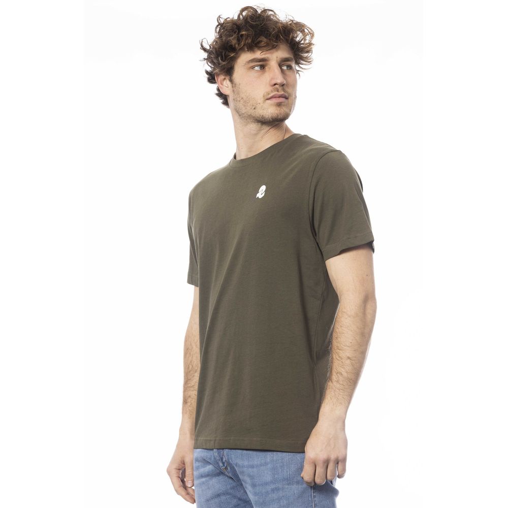 Invicta Elegant Green Crew Neck Cotton Tee