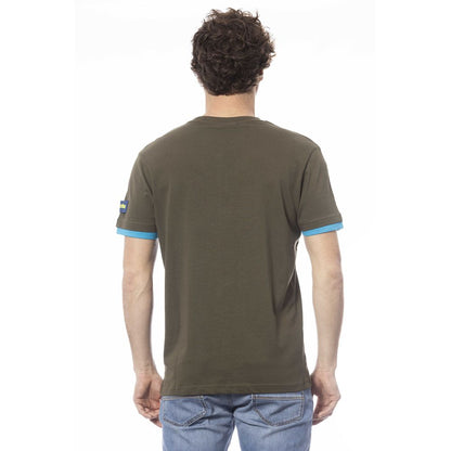 Invicta Cotton Crew Neck Tee in Green