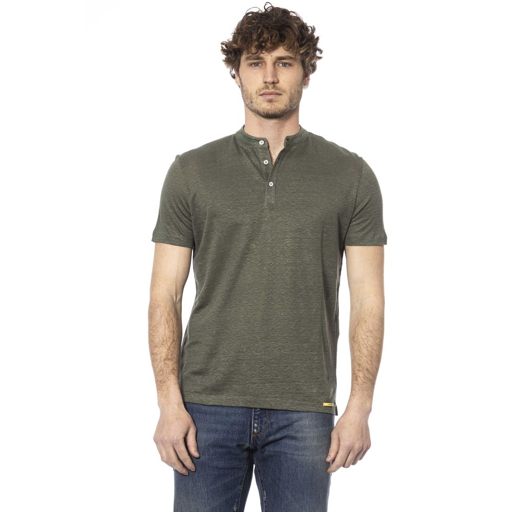 Distretto12 Chic Army Short Sleeve Linen Sweater