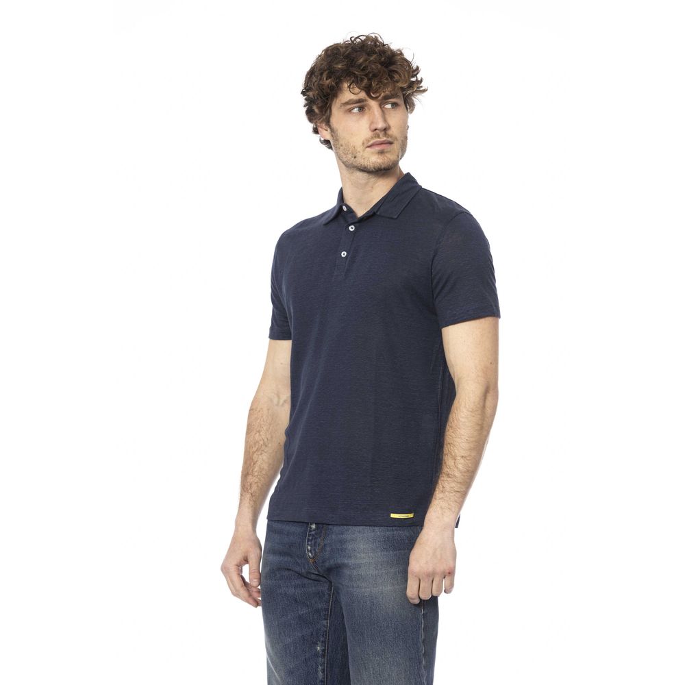 Distretto12 Chic Blue Cotton Polo for Men