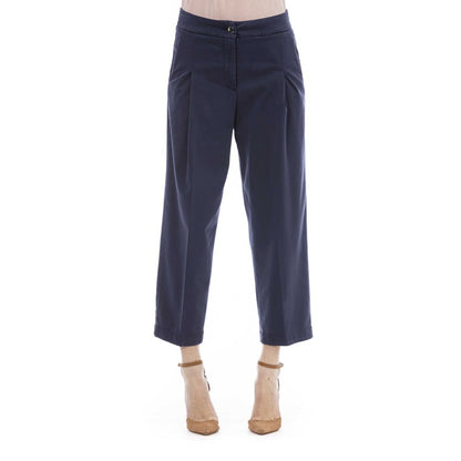 Jacob Cohen Elegant Blue Trousers with Chic Pocket Detail