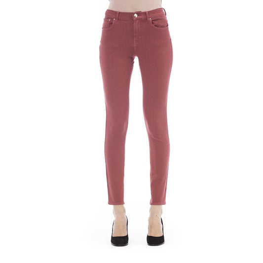 Jacob Cohen Elegant Burgundy Slim-Fit Jeans