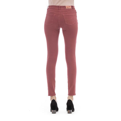 Jacob Cohen Elegant Burgundy Slim-Fit Jeans