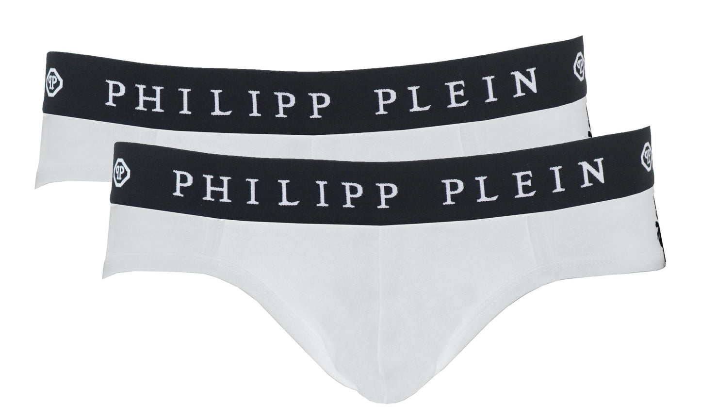 Philipp Plein Elevated White Boxer Shorts Twin-Pack