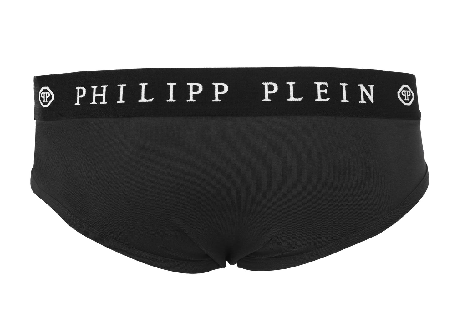 Philipp Plein Sleek Black Boxer Duo with Designer Flair