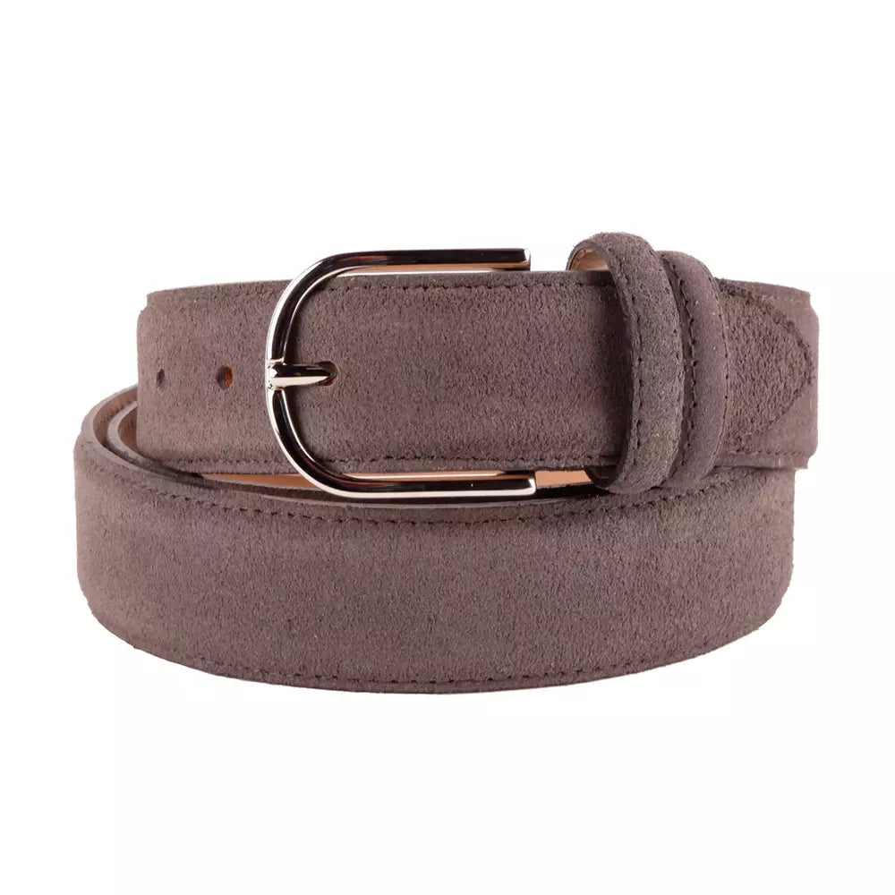 Made in Italy Elegant Italian Leather Belt Ensemble