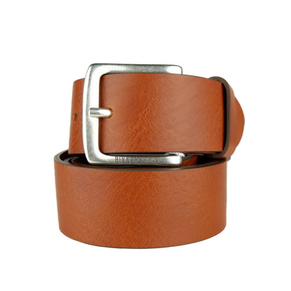 Bikkembergs Elegant Cognac Leather Belt for Men