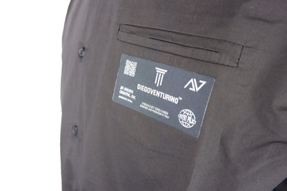 Diego Venturino Elegant Black Cotton Button-Up Shirt