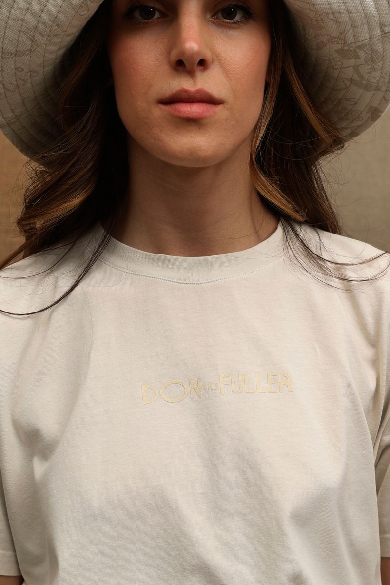 Don The Fuller Chic White Logo Tee