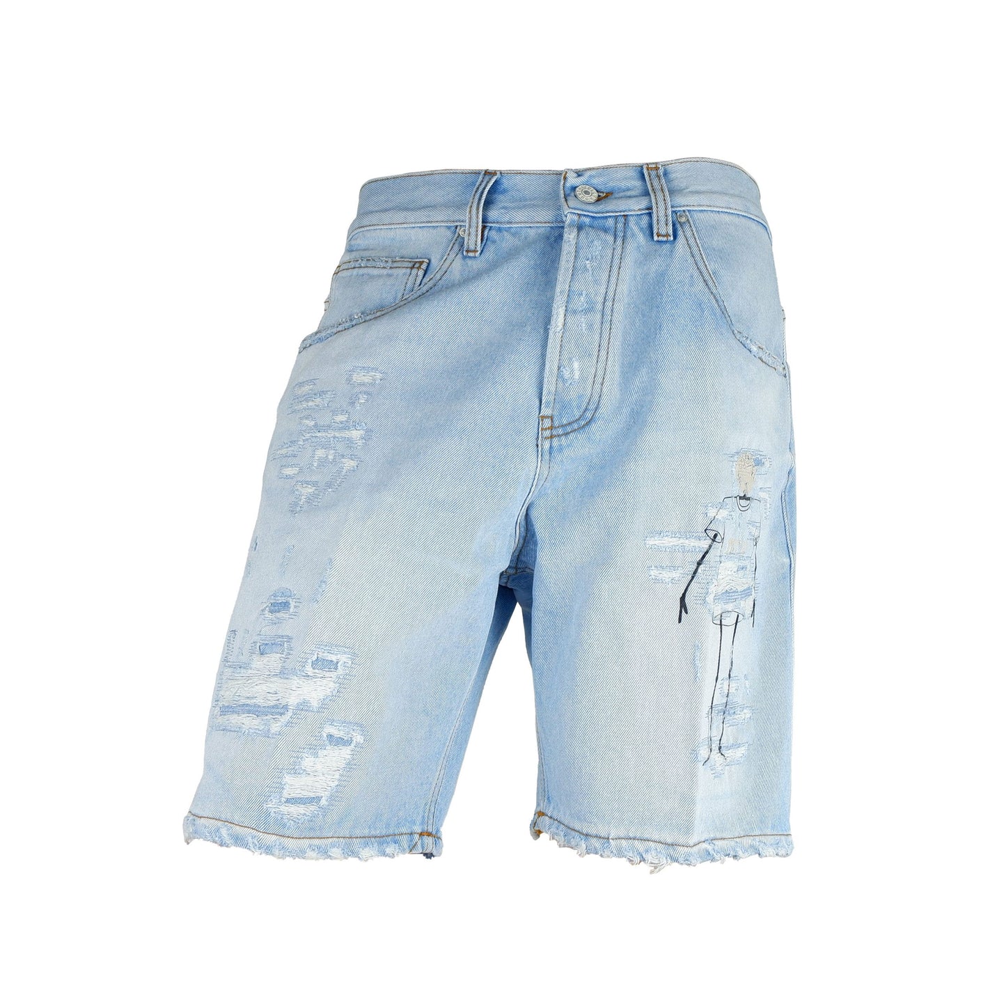 Don The Fuller Chic Rugged Denim Bermuda Shorts