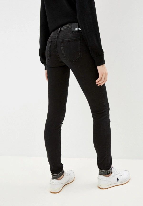 Love Moschino Elegant Black Stretch Slim Jeans