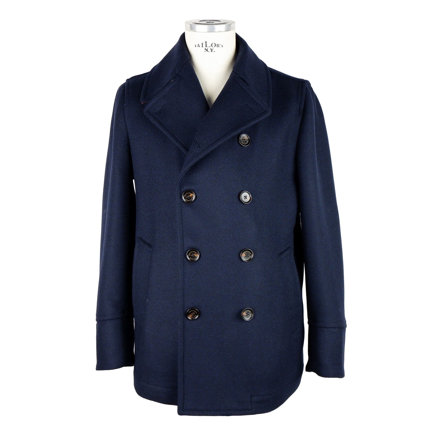 Aquascutum Elegant Double-Breasted Men's Wool Coat