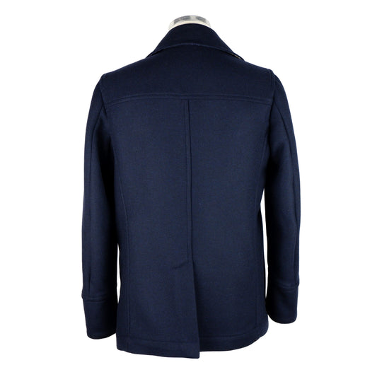 Aquascutum Elegant Double-Breasted Men's Wool Coat