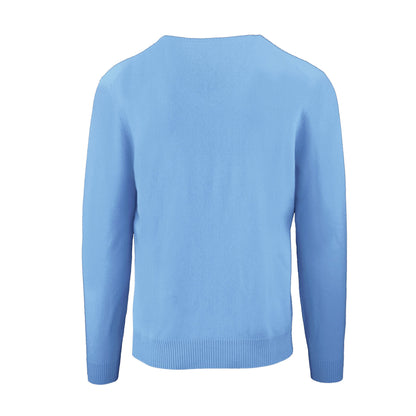 Malo Ice Blue Cashmere Roundneck Sweater