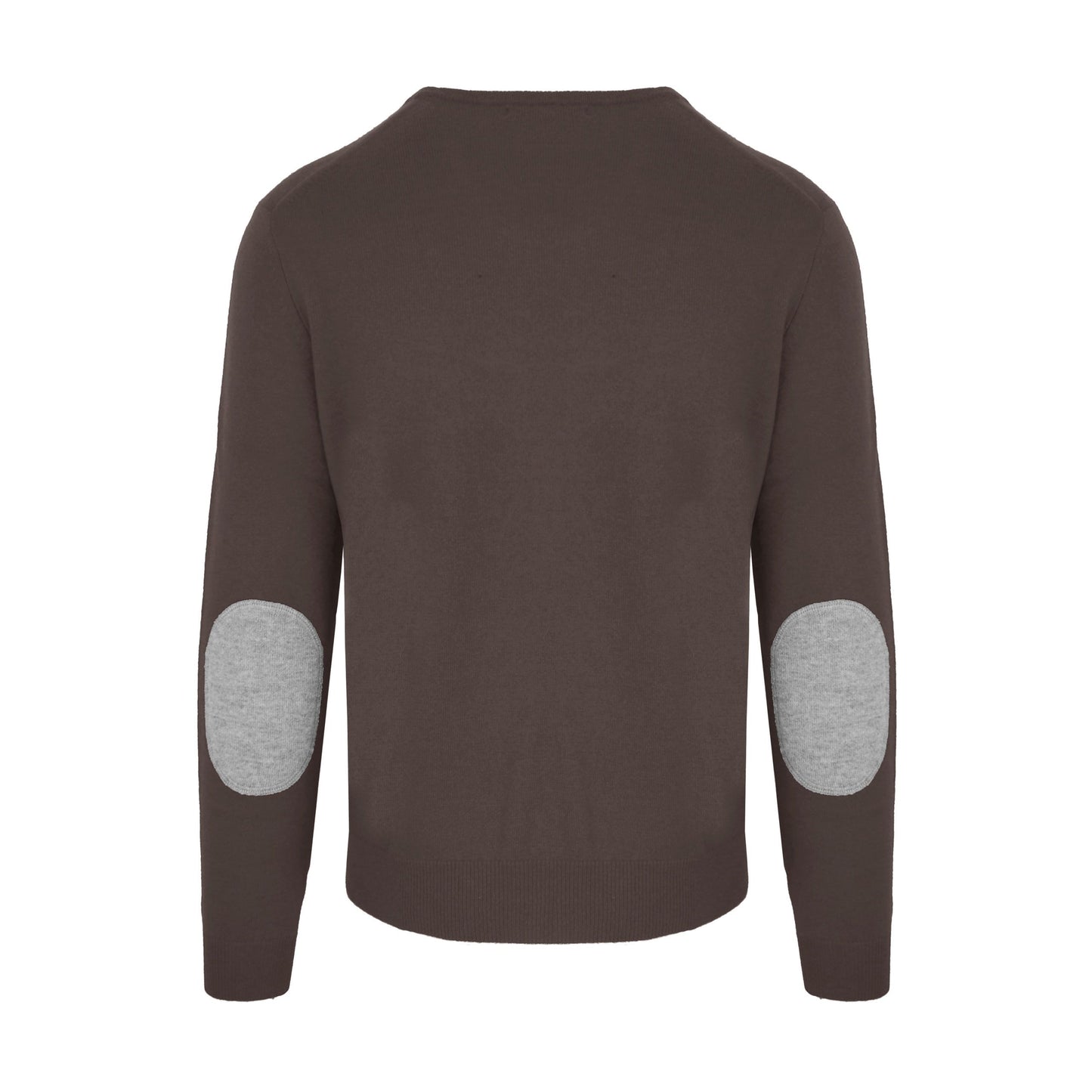 Malo Elegant Brown Cashmere-Wool Blend Sweater