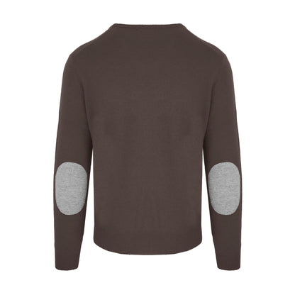 Malo Elegant Brown Cashmere-Wool Blend Sweater