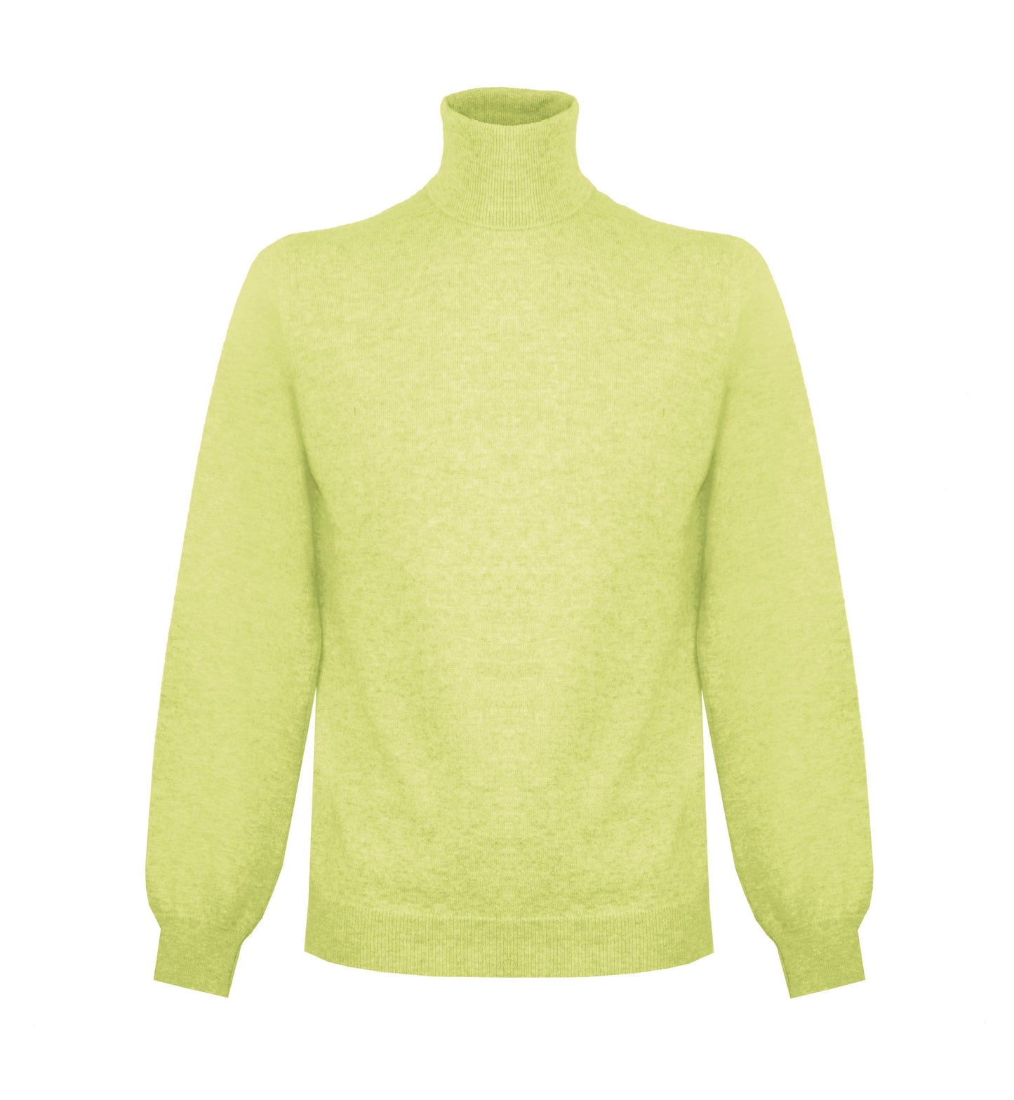 Malo Elegant High Neck Yellow Cashmere Sweater