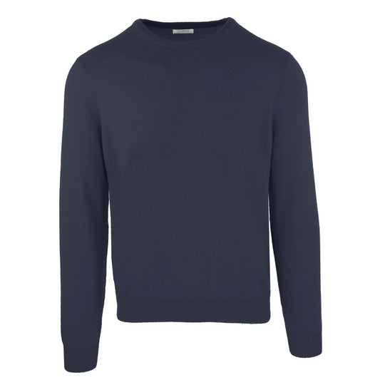 Malo Navy Elegance Wool-Cashmere Blend Sweater