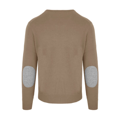 Malo Italian Wool-Cashmere Blend Roundneck Sweater