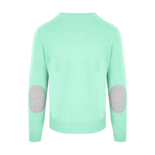 Malo Elegant Water Green Wool-Cashmere Sweater