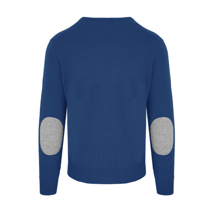 Malo Elegant Blue Wool-Cashmere Sweater