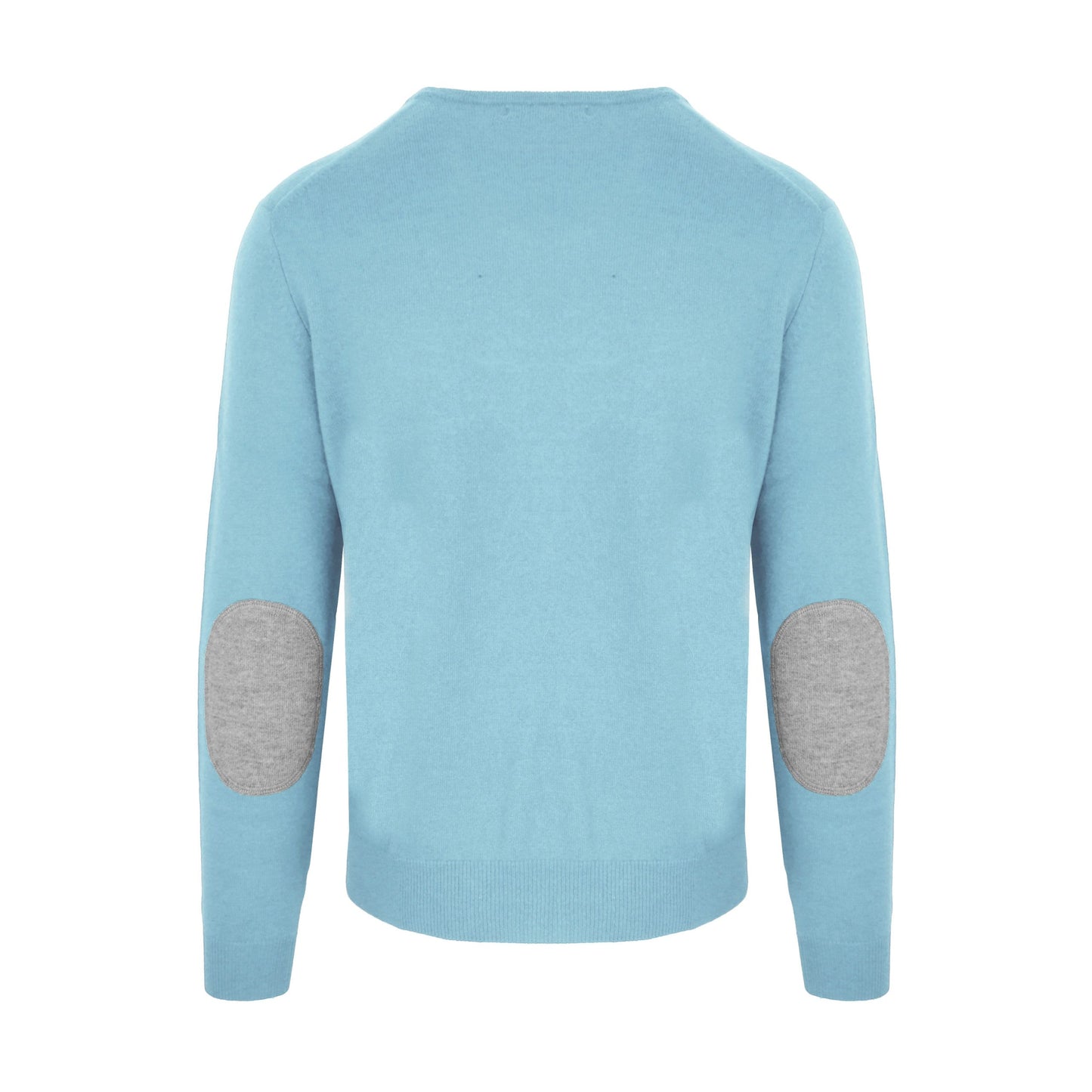 Malo Sky Blue Luxe Cashmere-Wool Blend Sweater