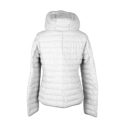 Mangano Chic Winter White Hooded Down Jacket