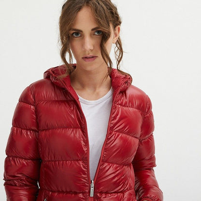 Centogrammi Reversible Goose Down Long Jacket in Pink