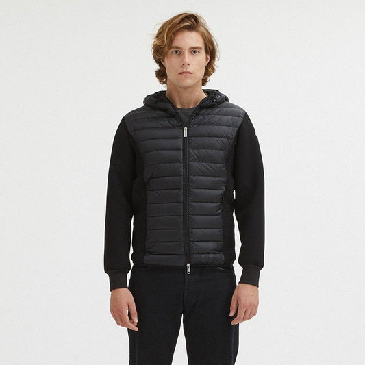 Centogrammi Sleek Black Nylon Down Jacket