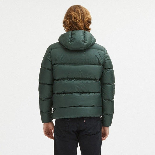 Centogrammi Sleek Dark Green Hooded Winter Jacket