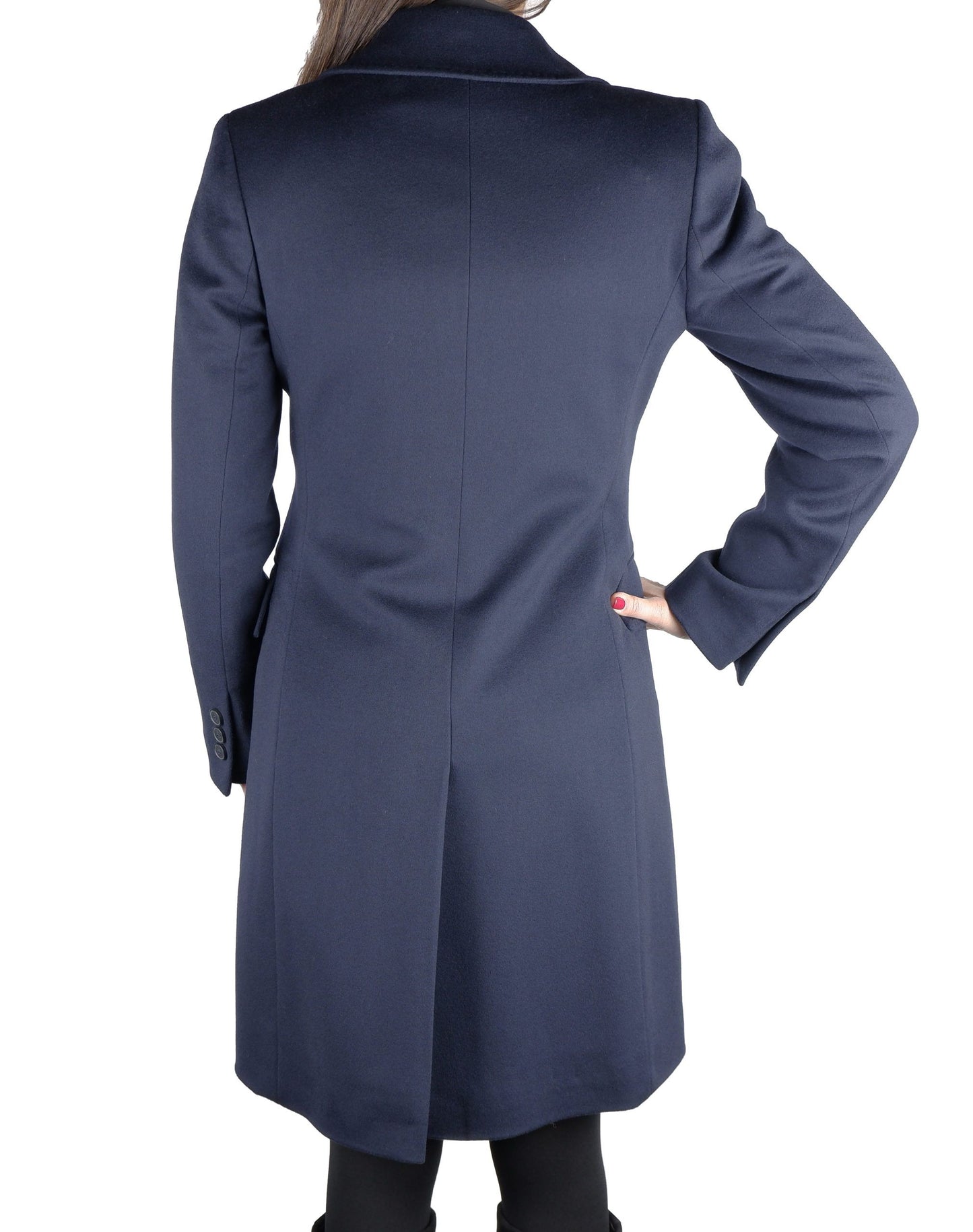 Made in Italy Elegant Blue Virgin Wool Coat