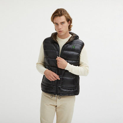 Centogrammi Reversible Hooded Duck Feather Vest