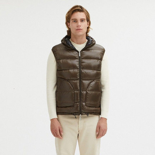 Centogrammi Reversible Hooded Duck Feather Vest