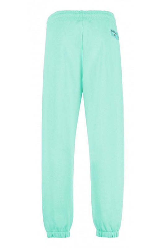 Pharmacy Industry Emerald Cotton Trousers with Logo Detail