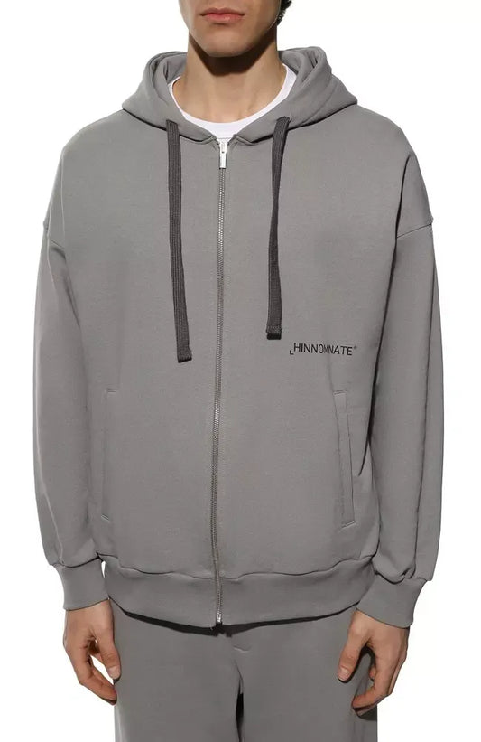 Hinnominate Men's Signature Grey Hooded Sweatshirt