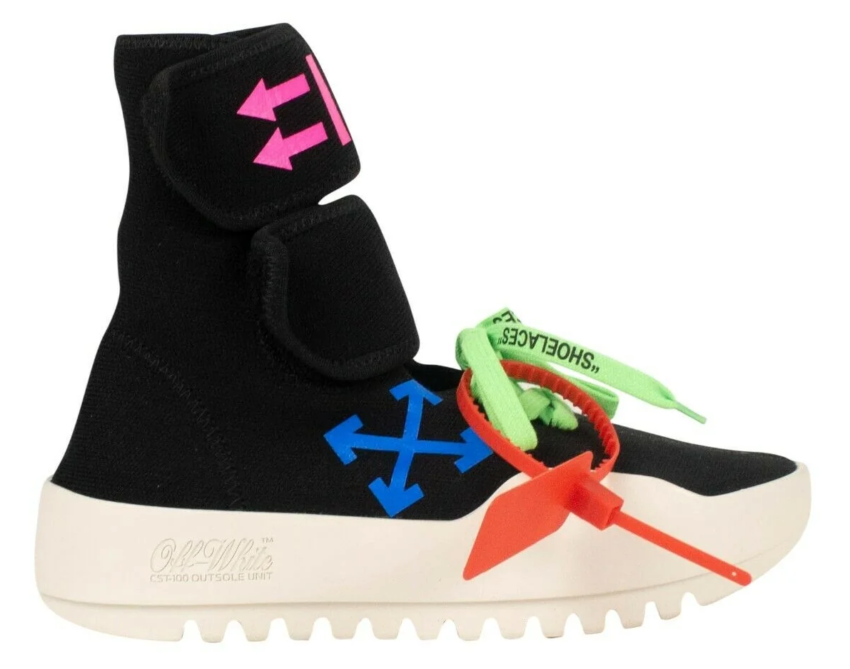 Off-White Striking Moto Wrap Sneakers with Iconic Logo Print