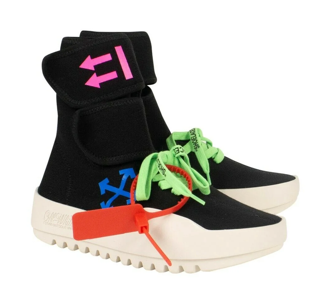 Off-White Striking Moto Wrap Sneakers with Iconic Logo Print