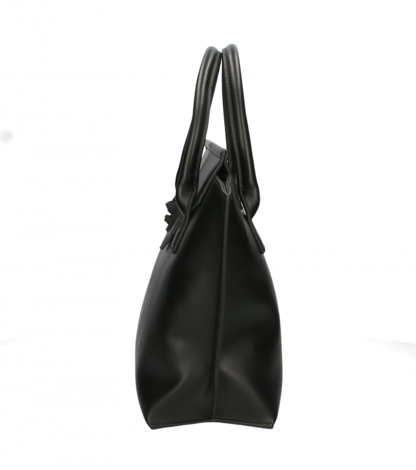 Plein Sport Sleek Black Tote with Chic Logo Detail