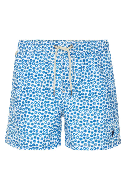 Fred Mello Chic Light Blue Beach Shorts for Men